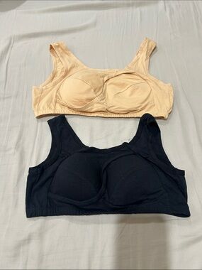Comfort Stretch Bra - Nude and Black Supportive Wireless Bras